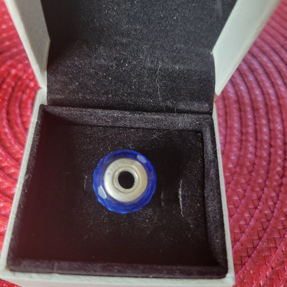 Pandora Blue Murano Glass Bead - Picture 2 of 3